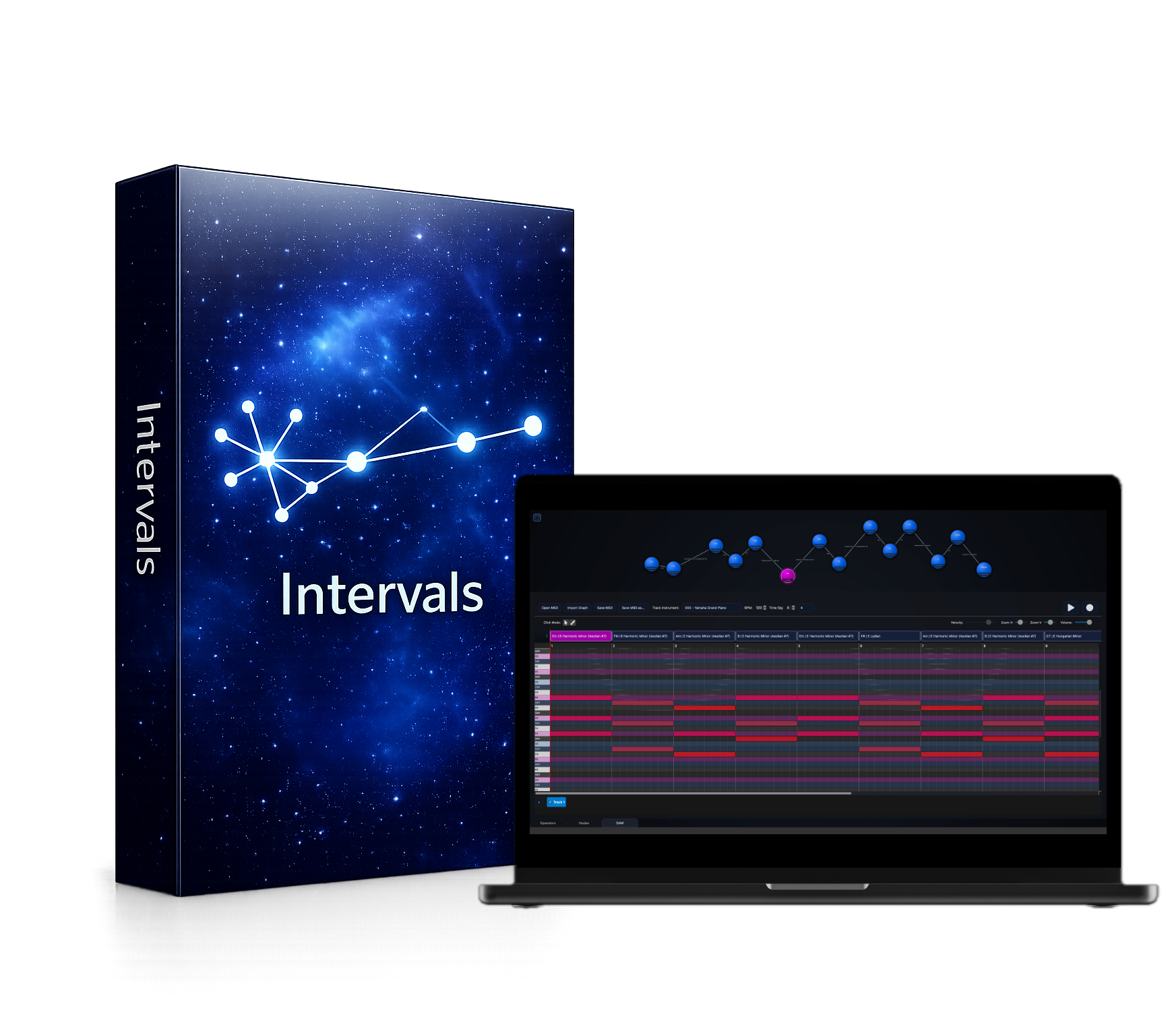 Intervals Pro software box mockup
